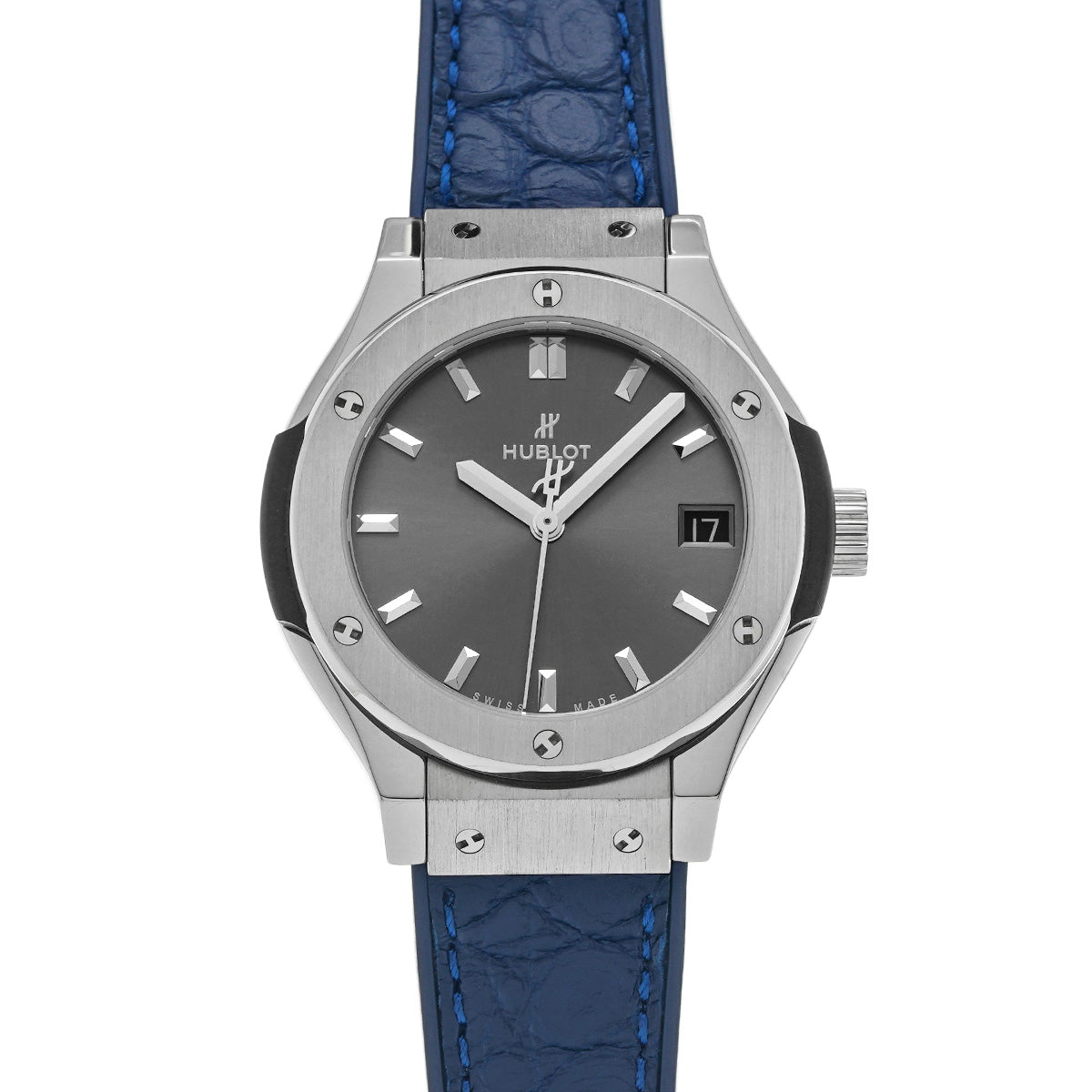 Classic Fusion Titanium Racing Gray 581.NX.7071.LR Gray HUBLOT Ladies [Pre-owned]
