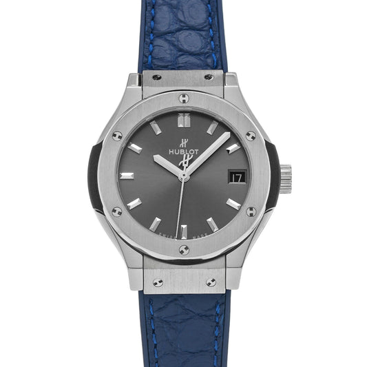 Classic Fusion Titanium Racing Gray 581.NX.7071.LR Gray HUBLOT Ladies [Pre-owned]
