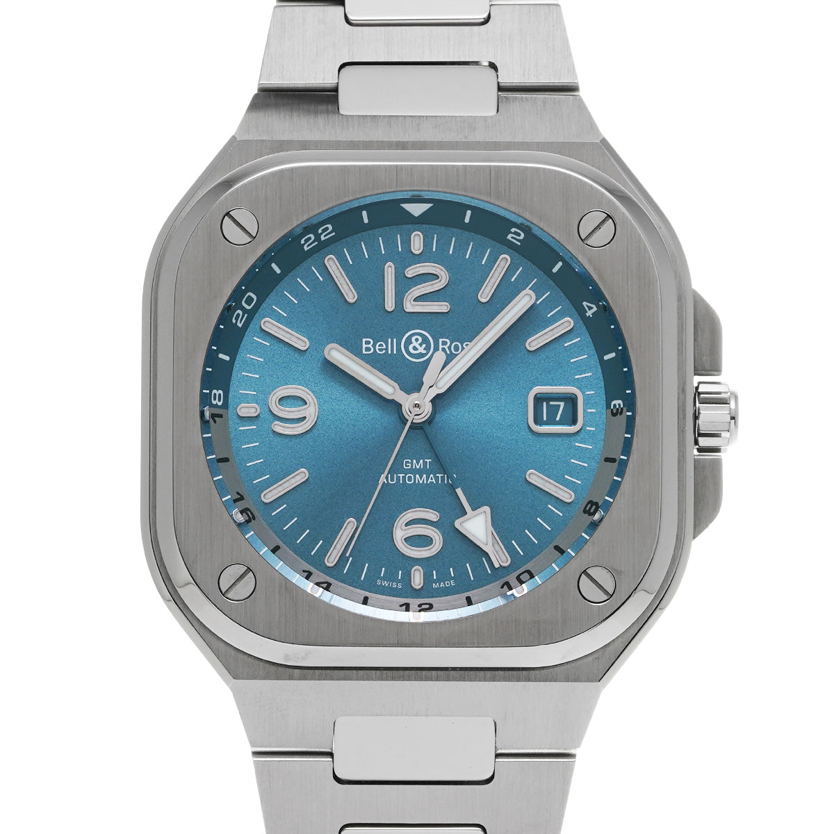 BR 05 GMT Sky Blue BR05G-PB-ST/SST Blue Bell &amp; Ross Men's [Pre-Owned]