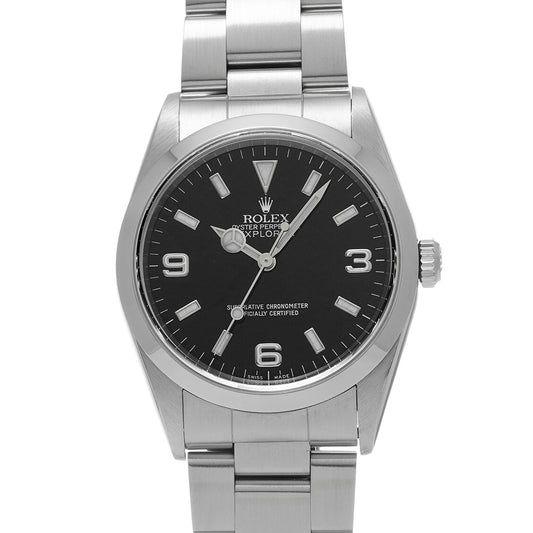 Explorer 14270 A (manufactured circa 1999) Black ROLEX Men's [Pre-Owned].