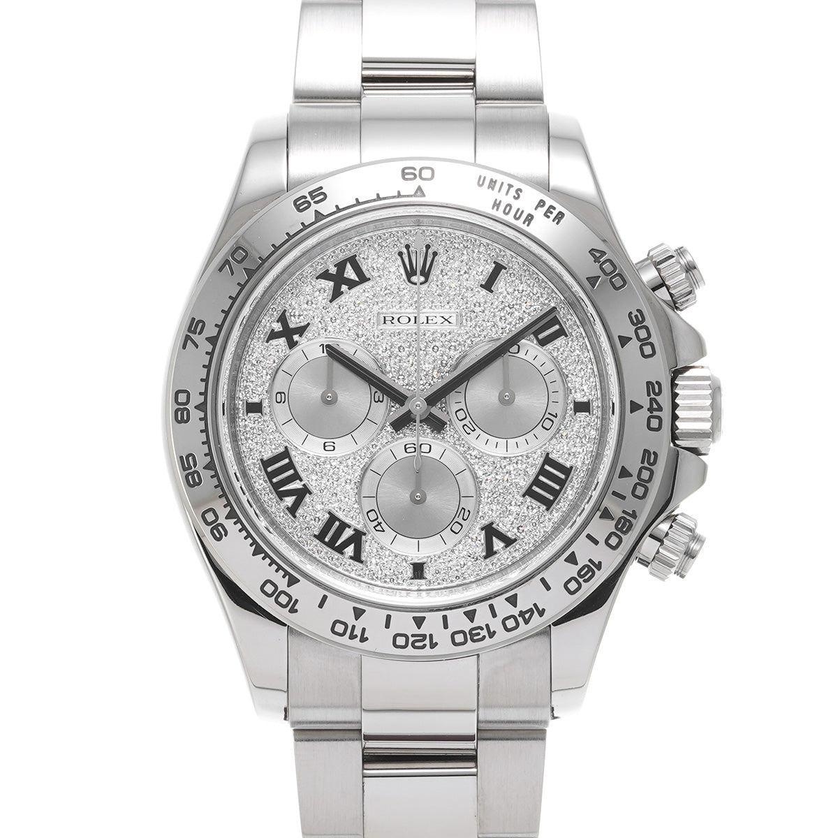 Cosmograph Daytona 116509ZER Random Serial Pav Diamond/Silver ROLEX Men's [Pre-Owned].