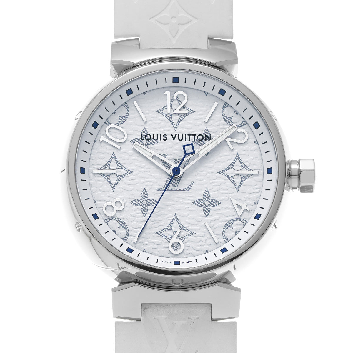 Tambour Monogram QA114Z White LOUIS VUITTON Ladies [Pre-owned].