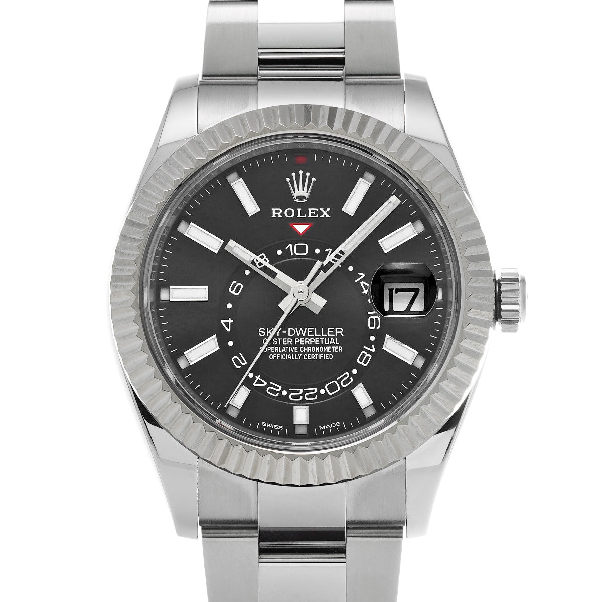 SKYDWELLER 326934 Random Serial Black ROLEX Men's [Pre-Owned].