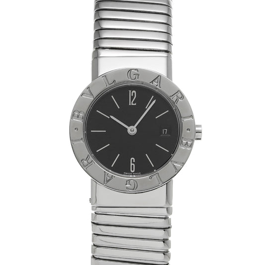 Bulgari Bulgari Tubogas BB262TS Black BVLGARI Ladies [Pre-owned].