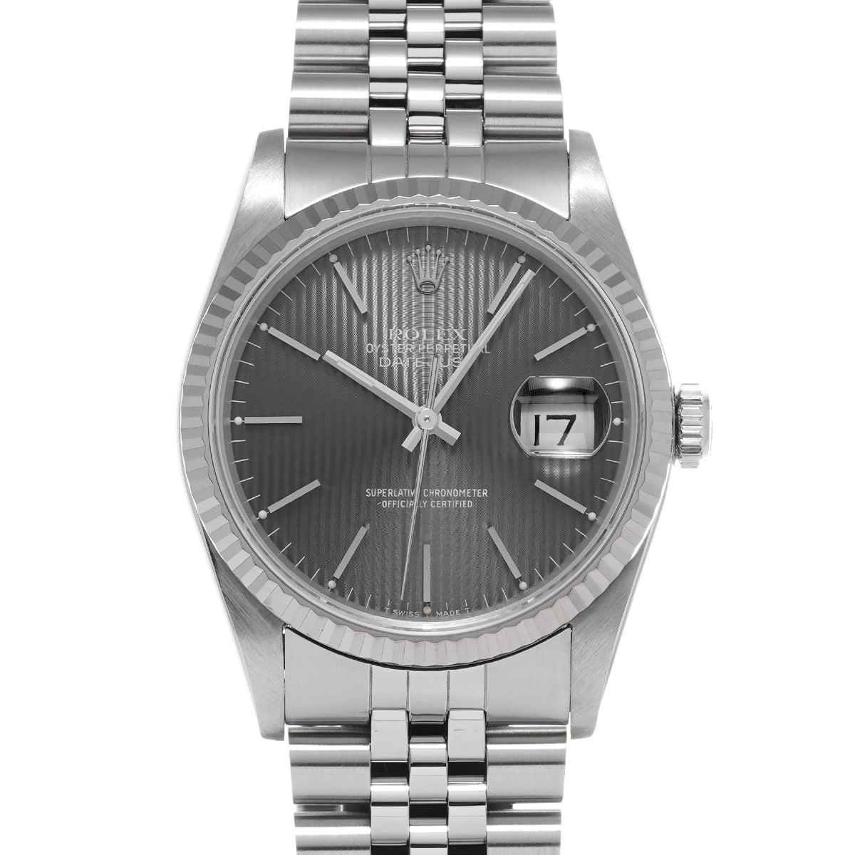 DATE JUST 16234 L (manufactured circa 1989) Gray ROLEX Men's [Pre-Owned].