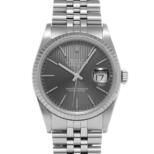 DATE JUST 16234 L (manufactured circa 1989) Gray ROLEX Men's [Pre-Owned].