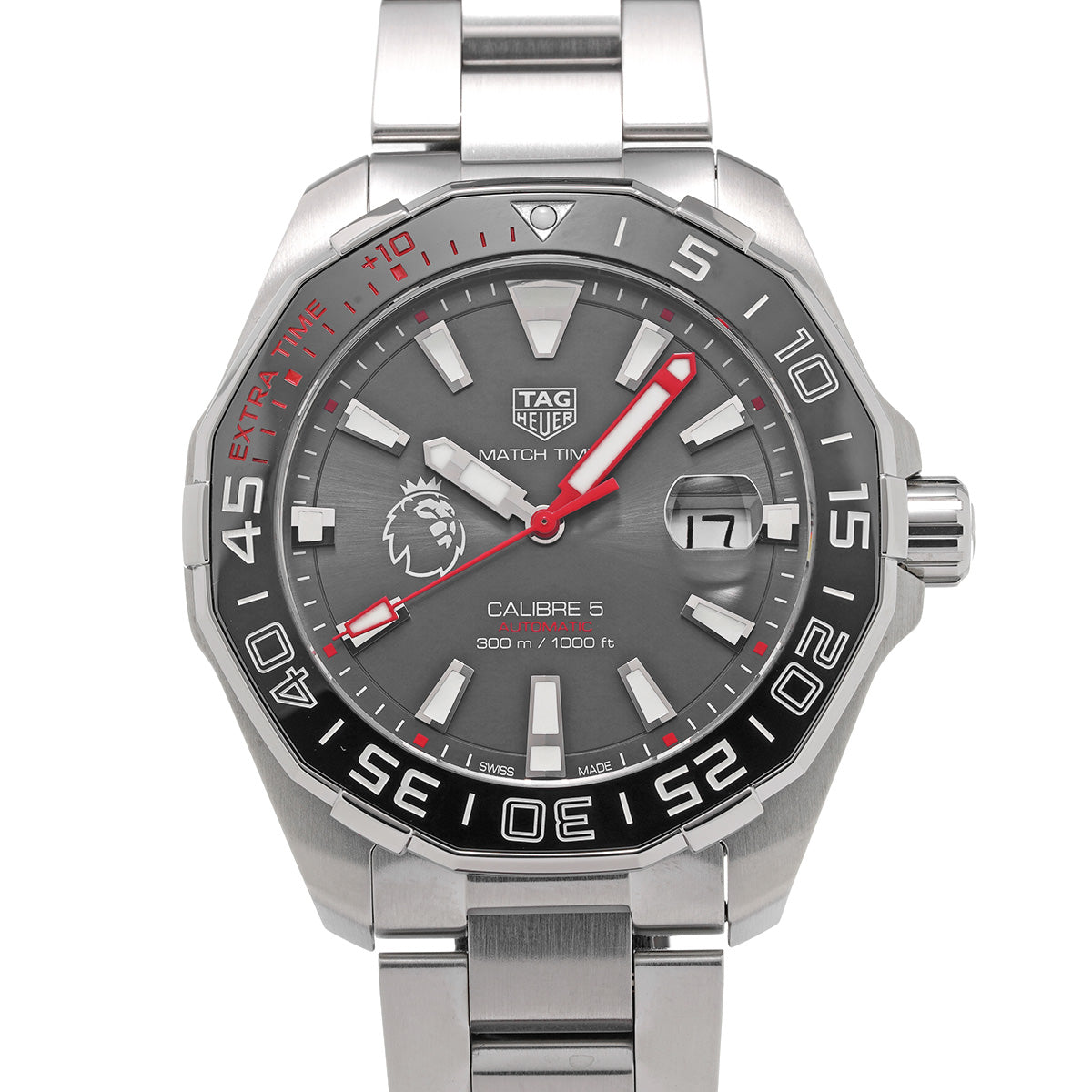 Aquaracer Calibre 5 Premier League Edition WAY201D.BA0927 Charcoal Gray TAG HEUER Mens [Pre-Owned]