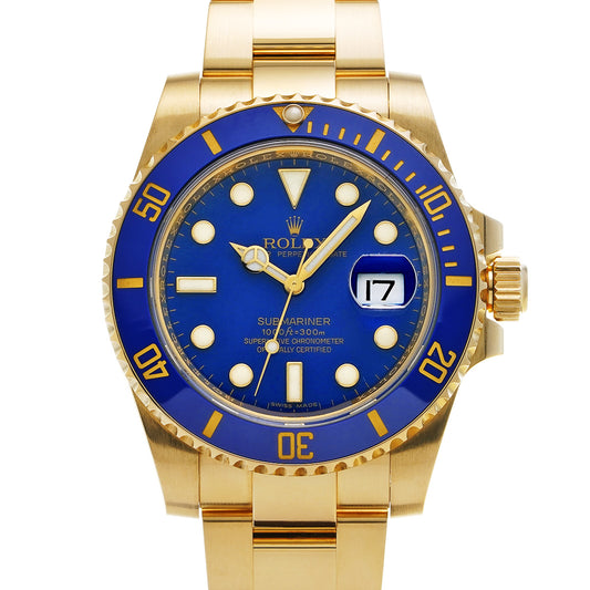 Submariner Date 116618LB V (manufactured circa 2009) Blue ROLEX Men's [Pre-Owned].