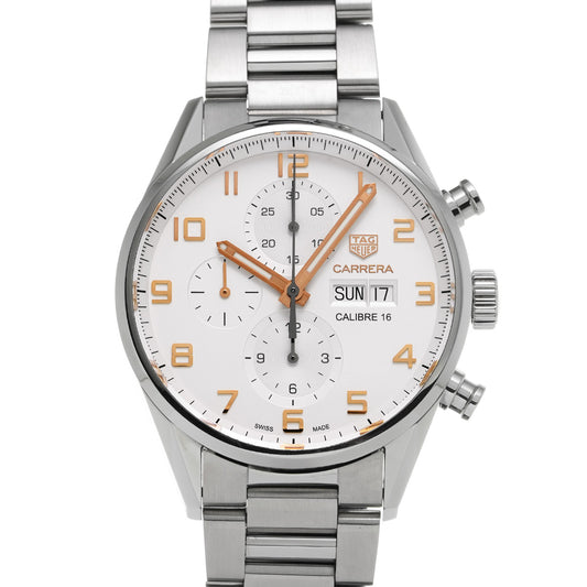 CARRERA Calibre 16 Chronograph Day Date CV2A1AC.BA0738 Opaline TAG HEUER Men's [Pre-Owned].