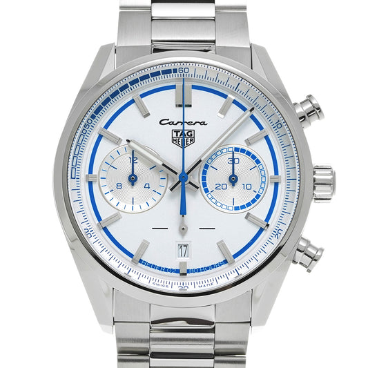 Carrera Calibre Heuer 02 Chronograph Porsche RS 2.7 CBN2016.EB0275 White/Silver TAG HEUER Mens [Pre-Owned]