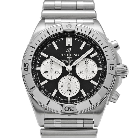 Chronomat B01 42 Japan Edition AB0134101B2A1 Black/Silver BREITLING Men's [Pre-Owned].