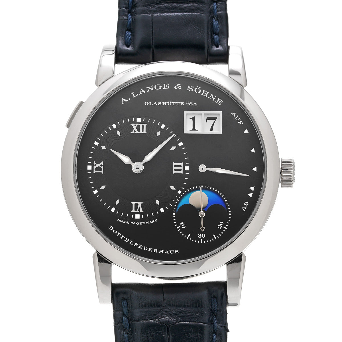 Lange 1 Moonphase 192.029 Black A. Lange &amp; Sohne Men's [pre-owned].