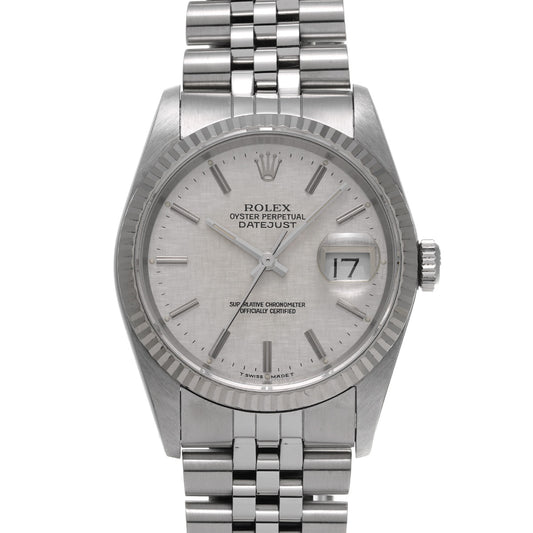 Datejust 16234 E (manufactured circa 1990) Silver Mosaic ROLEX Men's [Pre-Owned].