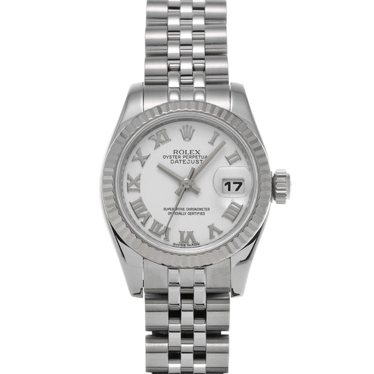 DATE JUST 179174 G (made around 2010) White ROLEX Ladies [Pre-Owned].