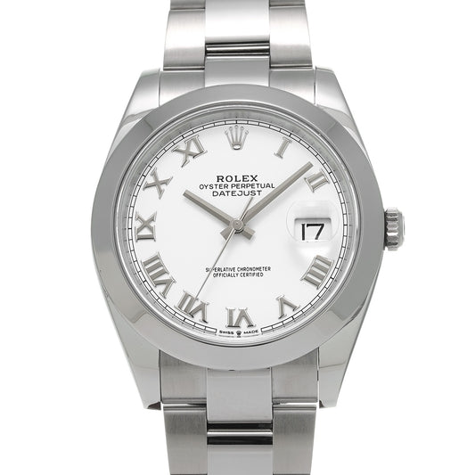 DATE JUST 41 126300 Random Serial White ROLEX Men's [Pre-owned].