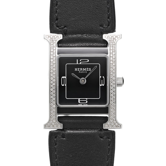 H Watch Dubourgeau SM HH1.231 Black Lacquer HERMES Ladies [Pre-Owned].