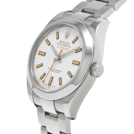 Milgauss 116400 M (made around 2008) White ROLEX Men's [Pre-Owned].