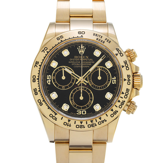 Cosmograph Daytona 116508G Black/Diamond ROLEX Men's [Pre-Owned].