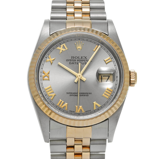DATE JUST 16233 P (manufactured circa 2001) Gray ROLEX Men's [Pre-Owned].