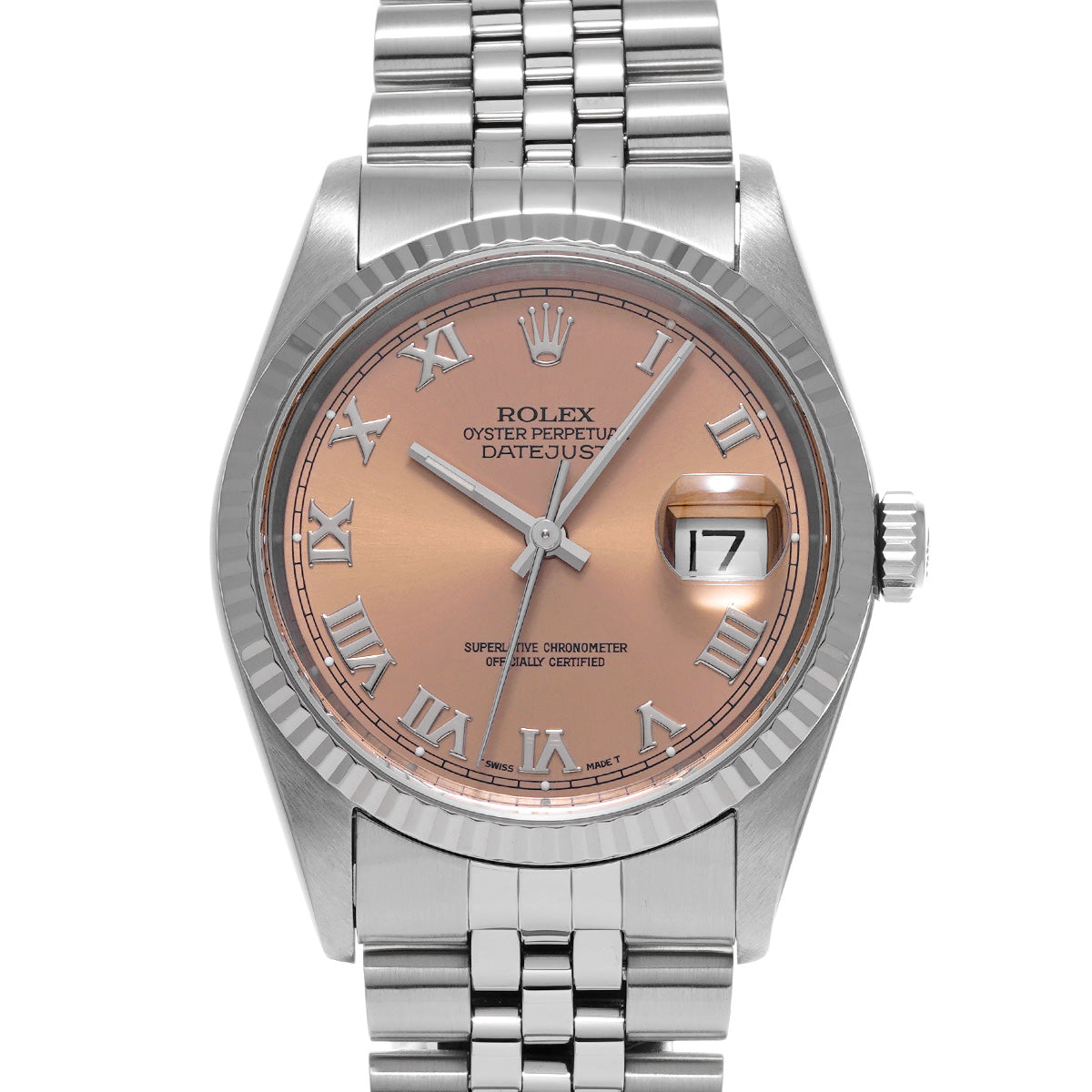 DATE JUST 16234 W (manufactured circa 1995) Pink ROLEX Men's [Pre-Owned].