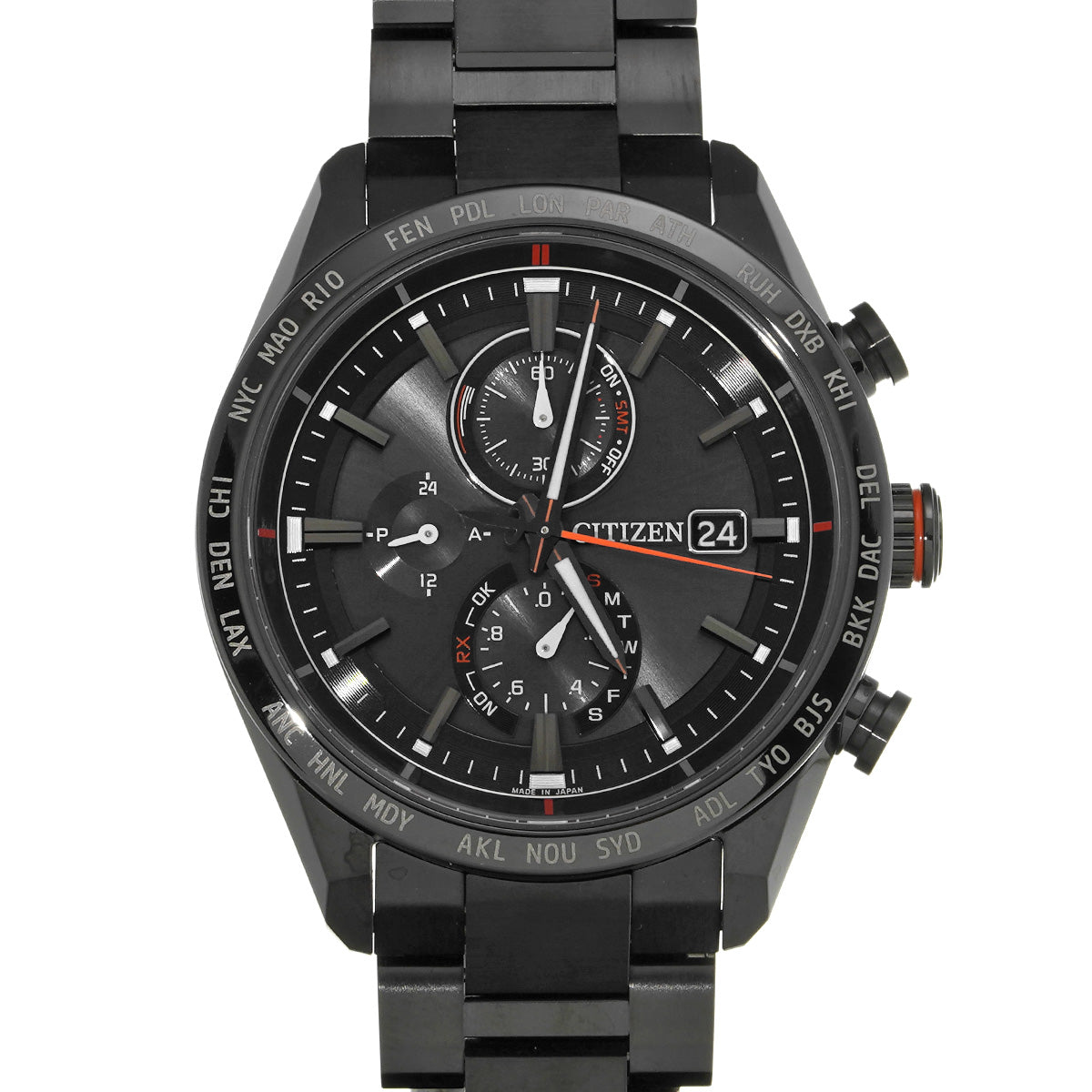 ATESSA ACTOLINE Black Titanium AT8185-62E Black CITIZEN Men's [Pre-owned].