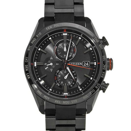 ATESSA ACTOLINE Black Titanium AT8185-62E Black CITIZEN Men's [Pre-owned].