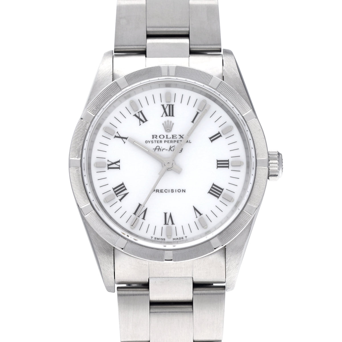 Air-King 14010 T (manufactured circa 1997) White ROLEX Men's [Pre-Owned].