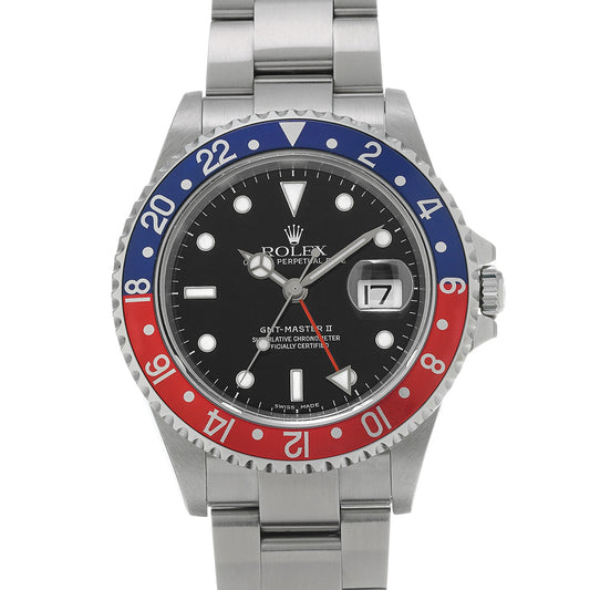 GMT Master II 16710 F No. (manufactured around 2003) Black ROLEX Men's [Pre-Owned].