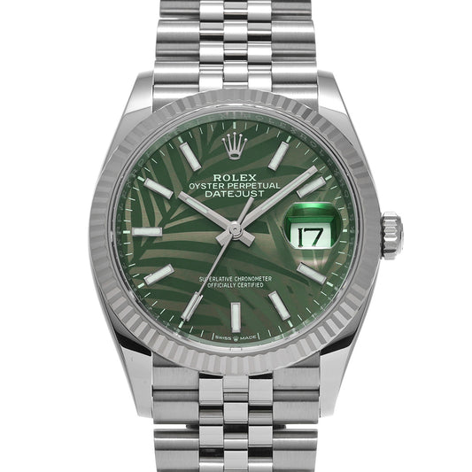 Datejust 36 126234 Random Serial Olive Green Palm-Motif ROLEX Men's [Pre-Owned].