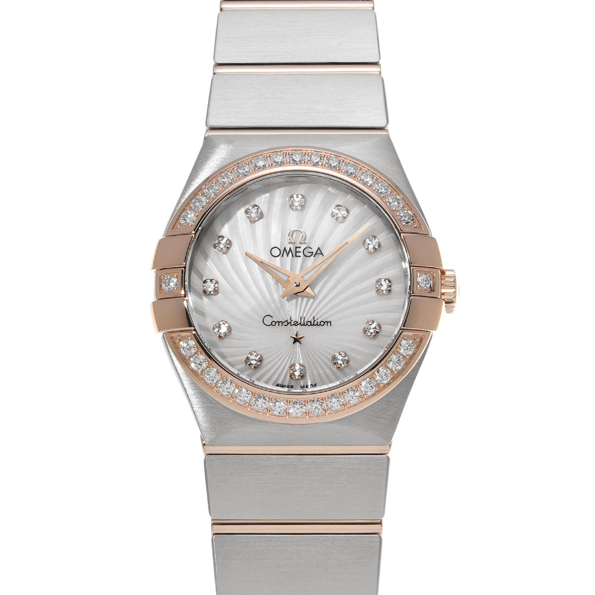 Constellation 123.25.27.60.55.002 White MOP/Diamond OMEGA Ladies [New].