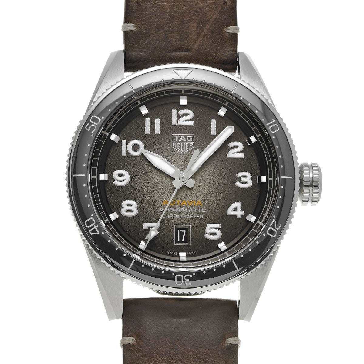 Autavia Calibre 5 Chronometer WBE5114.FC8266 Black TAG HEUER Men's [Pre-Owned].