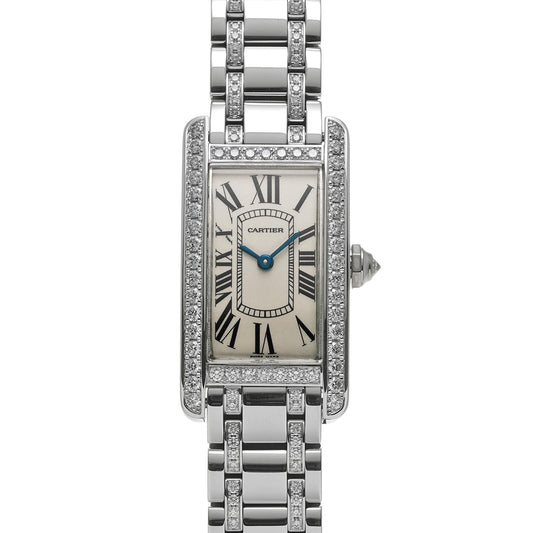 Tank American SM WB7073MP White CARTIER Ladies [Pre-Owned].