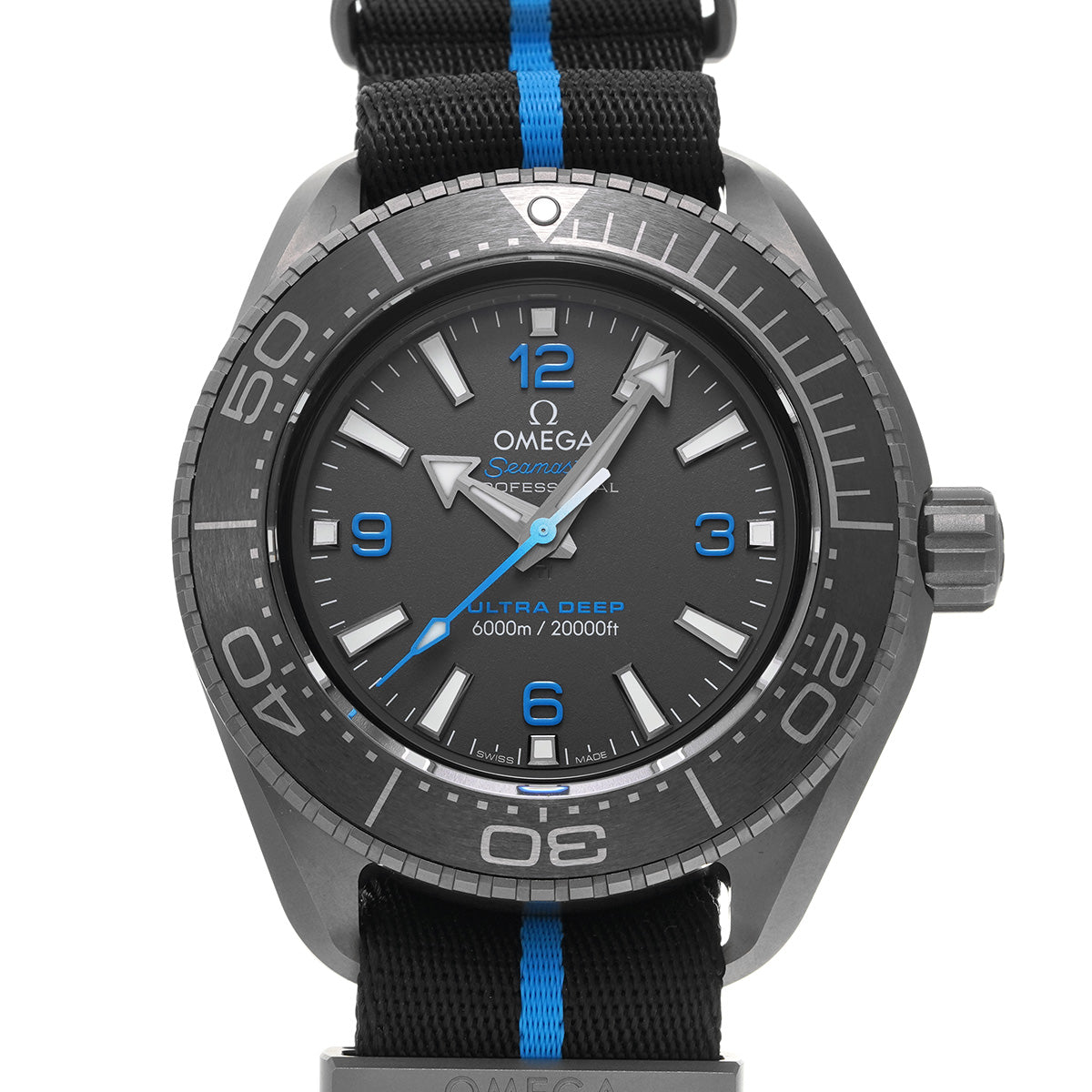 Seamaster Planet Ocean 6000 Co-Axial Master Chronometer Ultra Deep 215.92.46.21.01.001 Black OMEGA Men's [pre-owned].