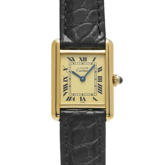 Must Tank SM W1003153 Ivory CARTIER Ladies [Pre-owned]