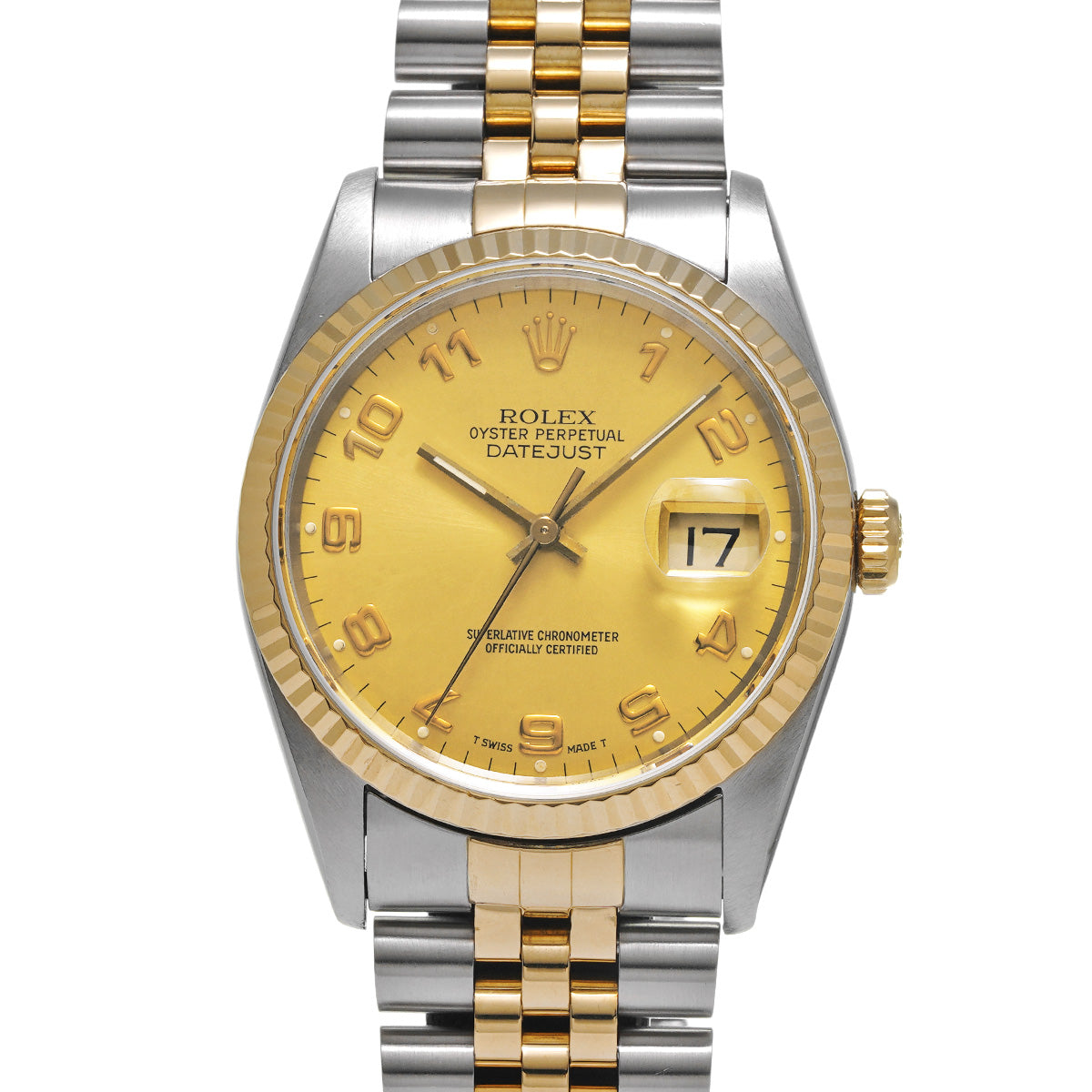 Datejust 16233 X (manufactured circa 1993) Champagne ROLEX Men's [Pre-Owned].