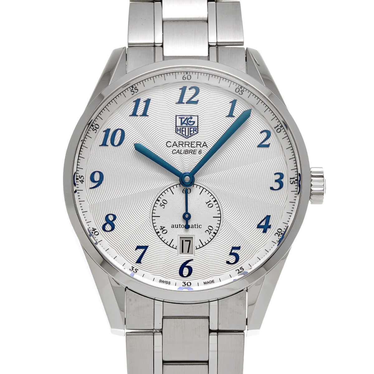 CARRERA Heritage Calibre 6 WAS2111.BA0732 Silver TAG HEUER Men's [Pre-Owned].