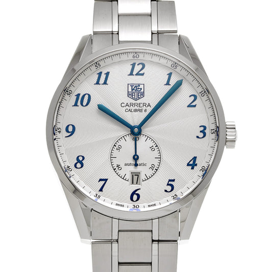CARRERA Heritage Calibre 6 WAS2111.BA0732 Silver TAG HEUER Men's [Pre-Owned].