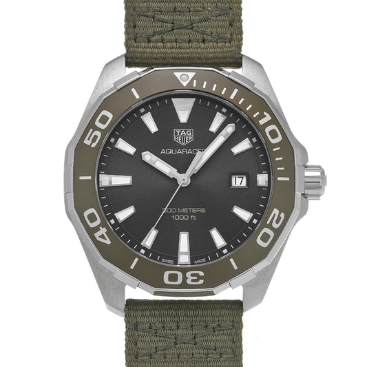 Aquaracer Quartz WAY101L.FC8222 Gray TAG HEUER Men's [Pre-owned]