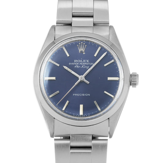 Air-King 5500 80's (manufactured circa 1983) Blue ROLEX Men's [Pre-Owned].