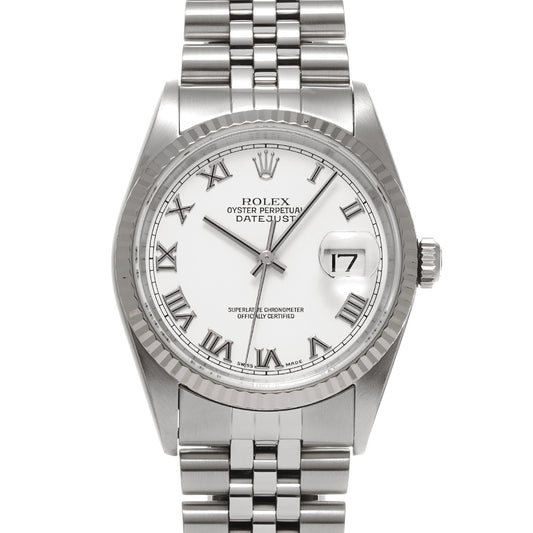 DATE JUST 16234 P (made around 2000) White ROLEX Men's [Pre-Owned].