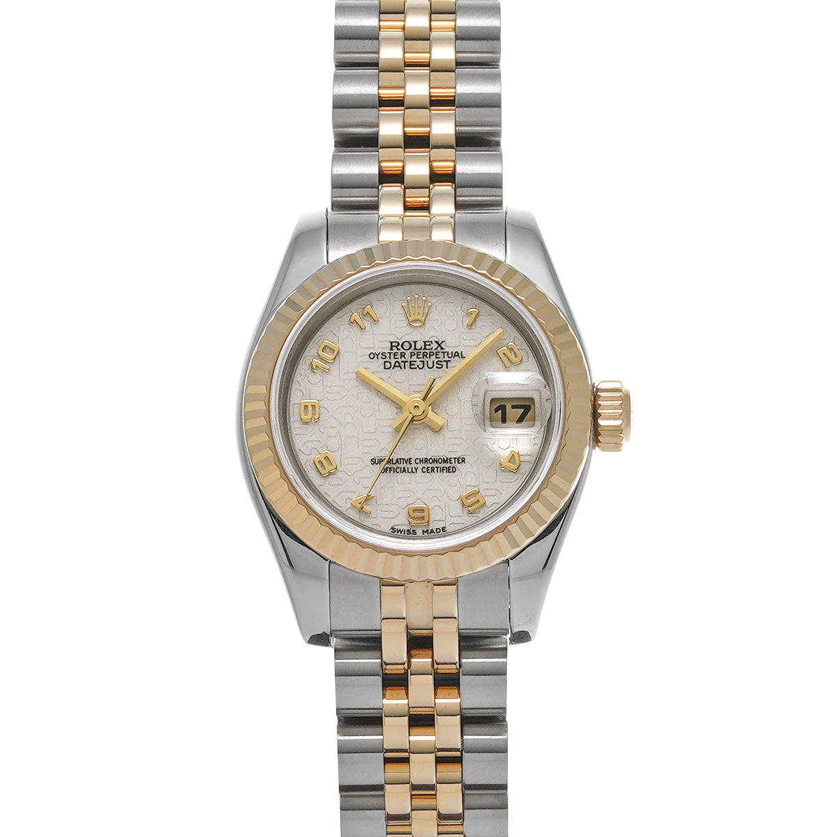 Datejust 179173 F (manufactured circa 2004) Ivory Computer ROLEX Ladies [Pre-Owned].