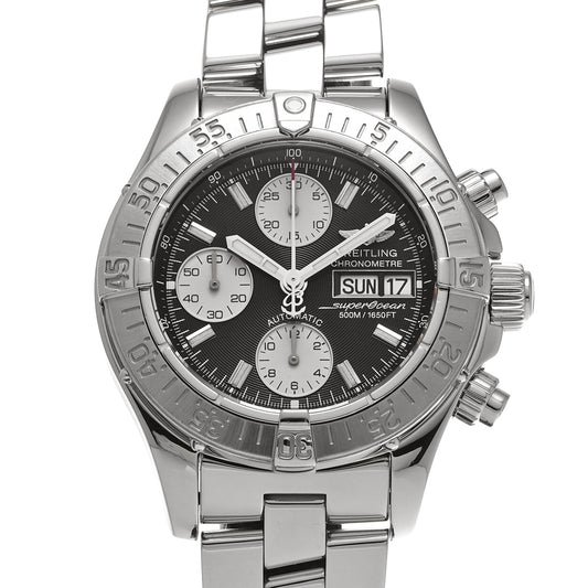 Chrono Super Ocean A13340 Black/Silver BREITLING Men's [Pre-Owned]