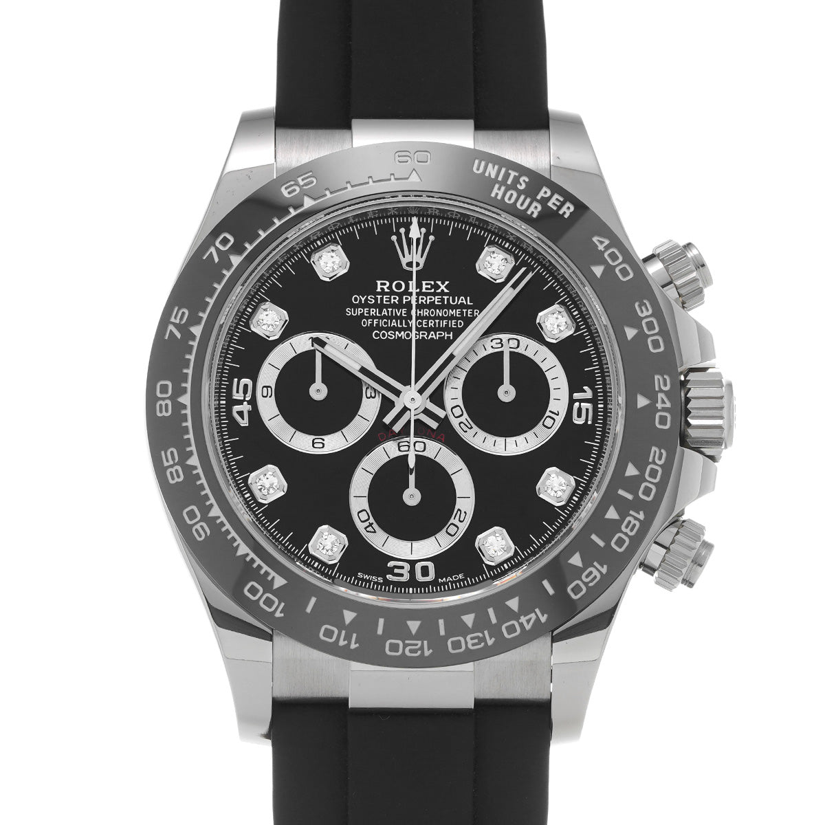 Cosmograph Daytona 116519LNG Random Serial Black/Diamond ROLEX Men's [Pre-Owned].