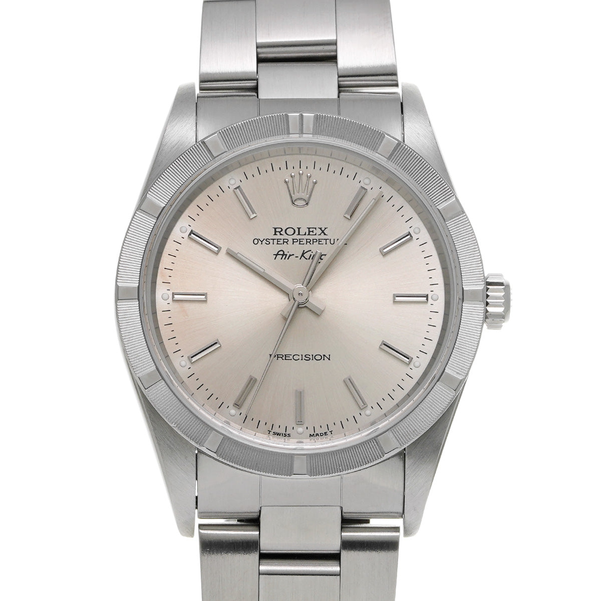 Air-King 14010 U (manufactured circa 1997) Silver ROLEX Men's [Pre-owned].