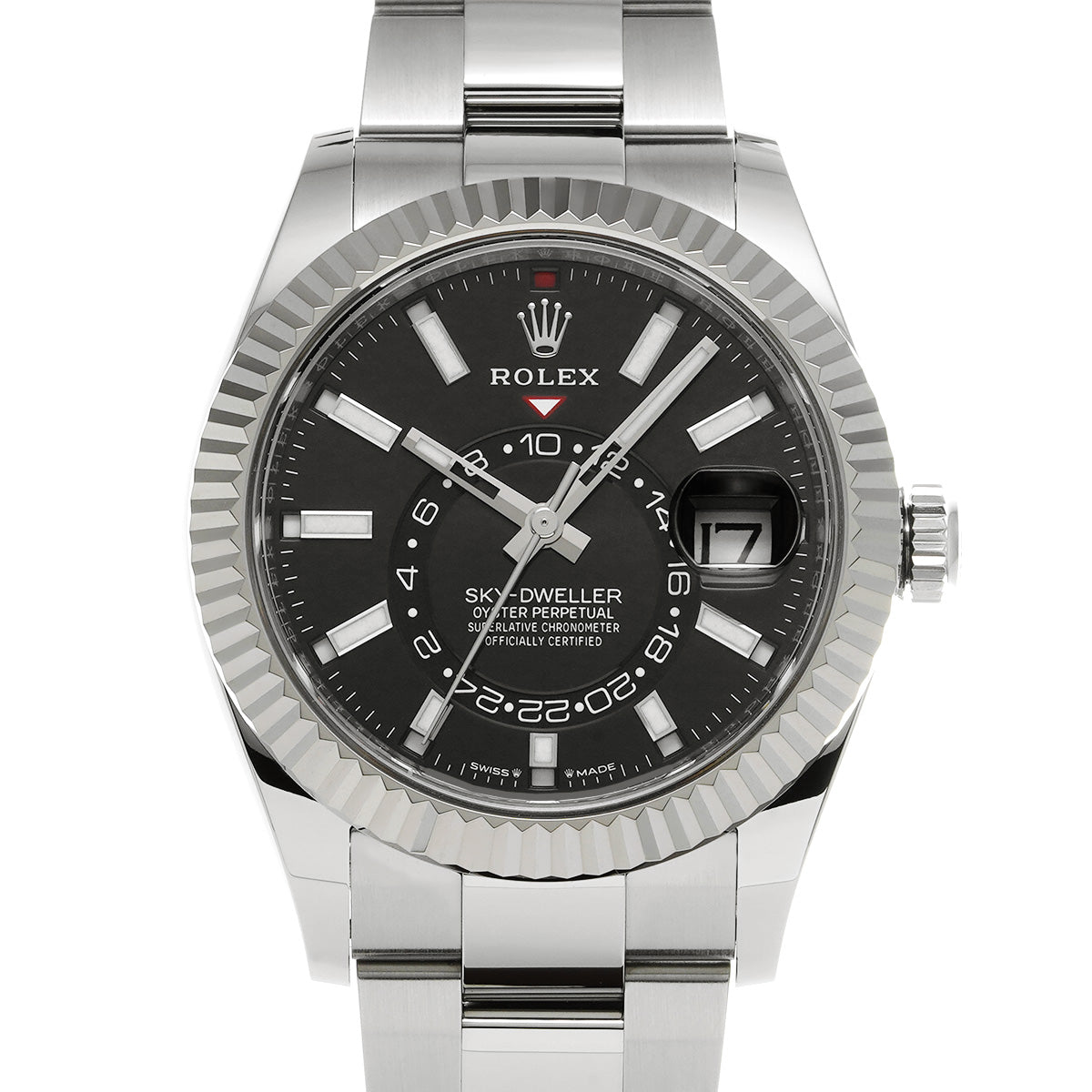 SKYDWELLER 336934 Random Serial Black ROLEX Men's [Pre-Owned].