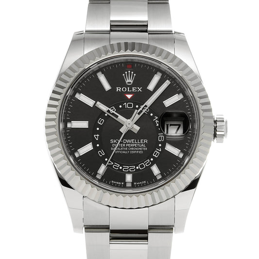 SKYDWELLER 336934 Random Serial Black ROLEX Men's [Pre-Owned].