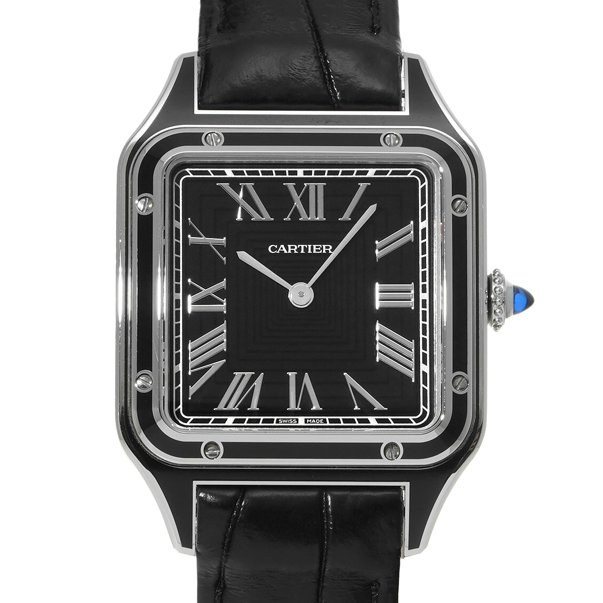 Santos Dumont LM WSSA0046 Black CARTIER Men's [Pre-owned]