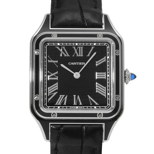 Santos Dumont LM WSSA0046 Black CARTIER Men's [Pre-owned]