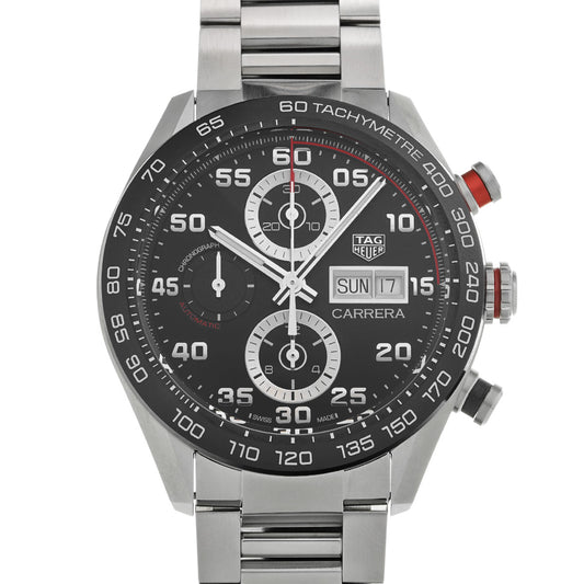 CARRERA Calibre 16 Chronograph CBN2A1AA.BA0643 Black TAG HEUER Men's [Pre-Owned].
