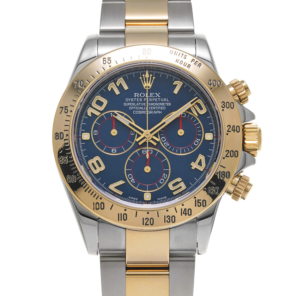 Cosmograph Daytona 116523 V (manufactured circa 2009) Blue ROLEX Men's [Pre-Owned].